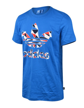 Adidas Originals Camiseta Geometric Trefoil (azul)