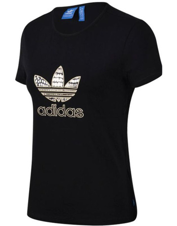Adidas Originals Camiseta Mujer Slim Trefoil (negro)