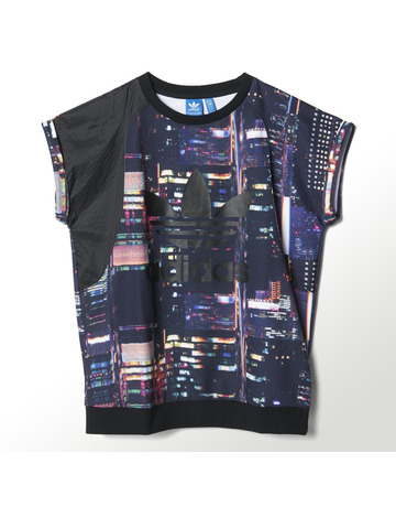 Adidas Originals Camiseta Mujer Tokio Printed (negro multicolor)