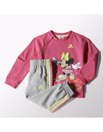 Adidas Chándal Infantil Disney Minnie Mouse (rosado/gris/lima)