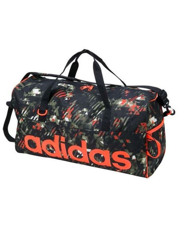 Adidas Bolsa Deporte Linear Essentials Teambag M (verde/negro/naranja)