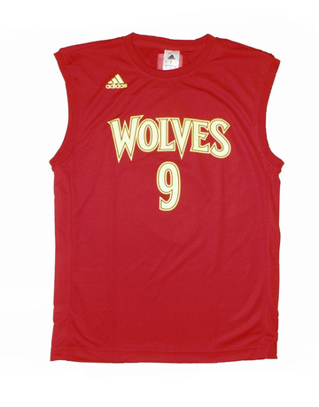 Adidas Camiseta NBA Fanatic Mundial Rubio Nº9 (rojo/amarillo)