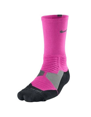 Calcetines Nike Hyper Elite Basket Crew (600/rosa/negro/gris)