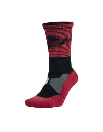 Calcetines Nike Hyper Elite Disruptor Crew (012/negro/rojo/gris)