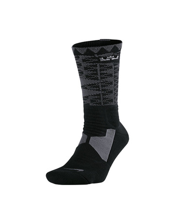 Calcetines LeBron Hyper Elite Crew (015/negro/antracita)