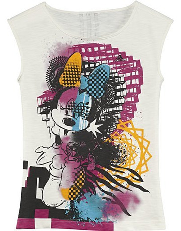Adidas Camiseta Young Girls Disney Minnie Tee(blanco/multicolor)