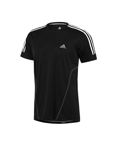 Adidas Camiseta Response 3-Stripes Tee (negro)