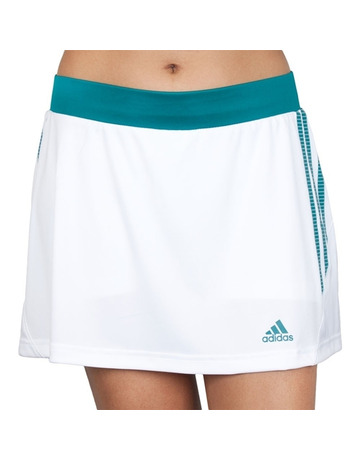 Adidas Falda Padel W Response Skort (blanco/verde menta)