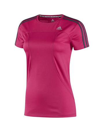 Adidas Camiseta Response 3-Stripes Tee (rosa)