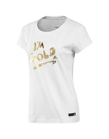 Adidas Camiseta Gold Tee (blanco/oro)