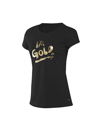 Adidas Camiseta Gold Tee (negro/oro)