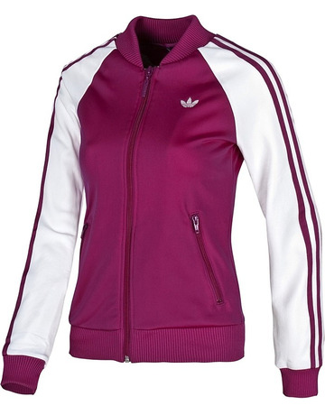 Adidas Supergirls Heart Track Top (burdeos/blanco)