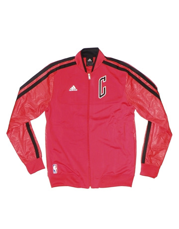 Adidas Chaqueta On-Court Chicago Bulls (rojo/negro)