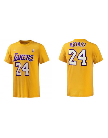 Adidas Camiseta NBA Game Time Kobe Nº 24 (amarillo)