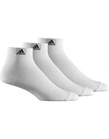 Adidas Calcetines Ankle Plain Training 3PP (blanco)
