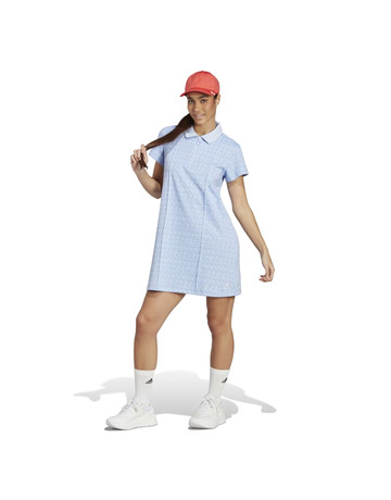 Sporty Chic Polo Dress - Sky Blue