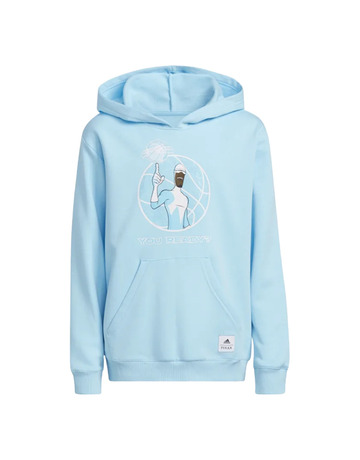 Adidas Junior Basketball Disney Pixar Frozone Hoodie "Bliss Blue"