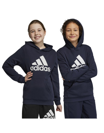 Adidas Junior Big Logo Essentials Cotton Hoodie "Dark Blue"