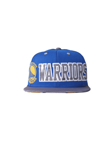 Adidas NBA Warriors Flat Brim Cap (blue/yellow/white)