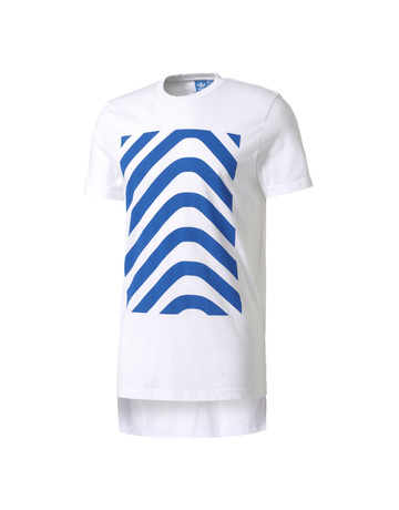 Adidas Originals Herringbone Block Tee (white/blue)