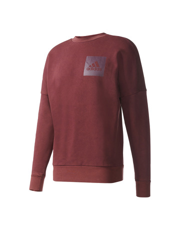 Adidas ID Snow Wash Crew Fleece (maroon)