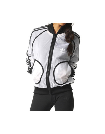 Adidas Originals Mujer Transparent Circus Winbreaker By Rita Ora (blanco)