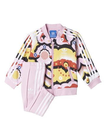 Adidas Originals Superstar Cloud TrackSuit Infants (Multicolor/Frost Pink /White)