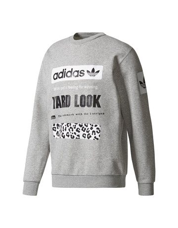 Adidas Originals Sweatshirt Street Graphic CR Long Sleeve (mediun grey)