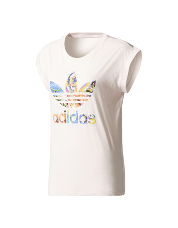 Adidas Originals The Farm Boyfriend Roll-Up Tee W "Floralita" (halo pink)