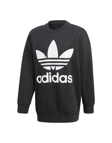 Adidas Originals Trefoil Oversized Crew Black