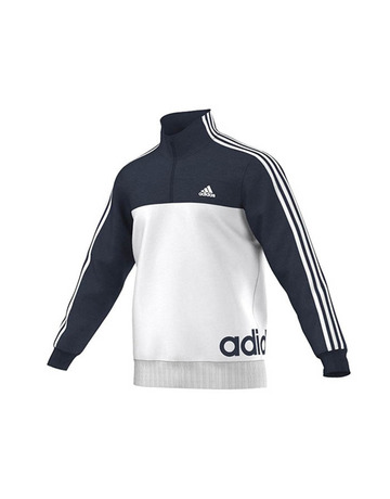 Adidas Sudadera Essetial Liner 3 striper (blanco/denim)