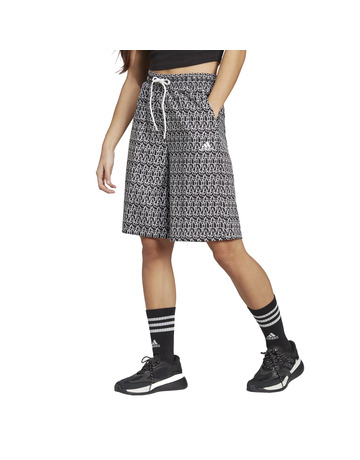 Adidas W Script Allover Graphic Short Culottes
