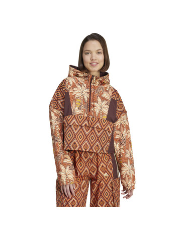 Adidas x FARM  Rio half zip sweatshirt "Mystery Brown"