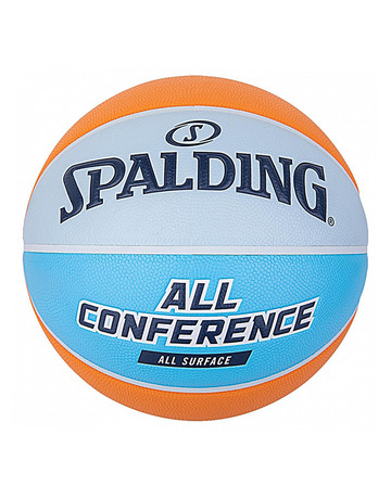 Balón Spalding All Conference Orange Blue Sz7 Rubber Basket