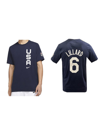 Camiseta Nike USA Team Basketball Men's  Dri-FIT # 6 LILLARD#