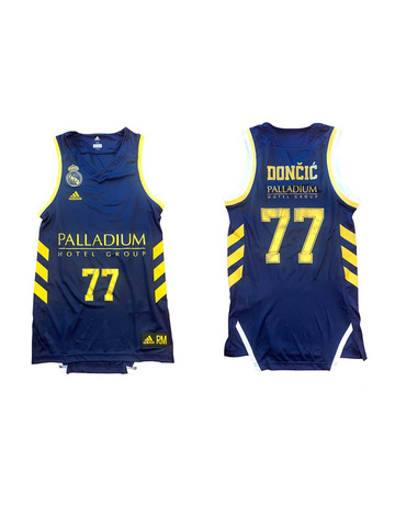Camiseta Réplica Away Real Madrid Doncic #77# (2ª Equipación)