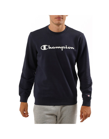 Champion Legacy Scrip Big Logo Crewneck Sweats "Navy"
