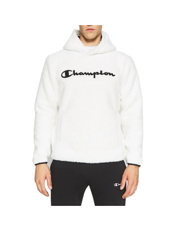Champion Authentic Legacy Sherpa Top Hooded Fleece "White-Black"