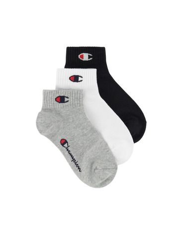 Champion Junior 3Pk Quarter Socks "Grey"