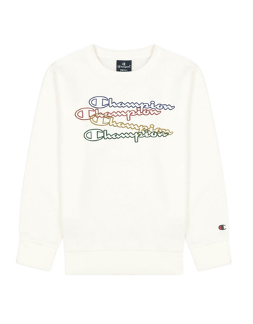 Champion Kids Athletic Long Sleeve Crewneck T-Shirt "White"