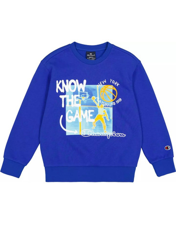 Champion Kids Graphic Fleece Sweatshirt "Deep blue"