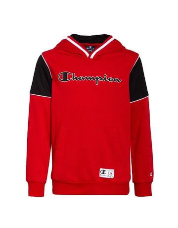 Champion Kids Legacy Basketball Tape Big Logo Hoodie "Red"