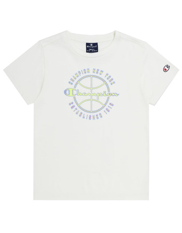 Champion Kids Modern Basketball Big Logo T-Shirt "White"
