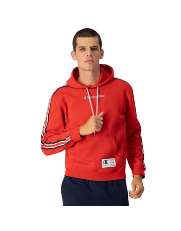 Champion Legacy Basketball Contrast Details Fleece Hoodie "Red"