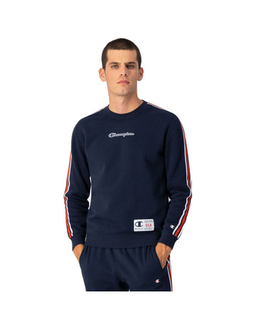 Champion Legacy Basketball Contrast Details Fleece Sweatshirt "Navy"