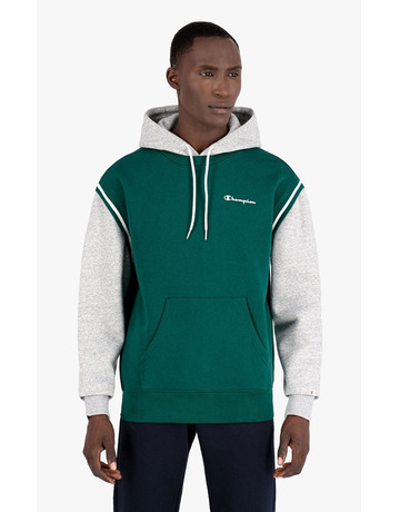Champion Legacy Contrast Layered Small Script Logo Hoodie