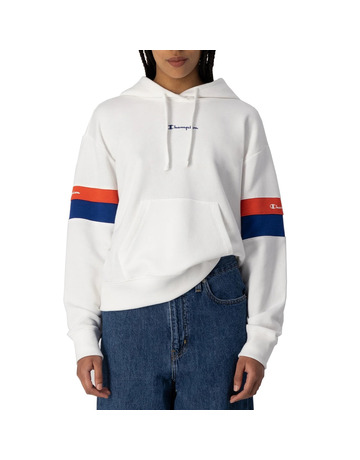 Champion Legacy Heritage Block Logo Hoodie "White"