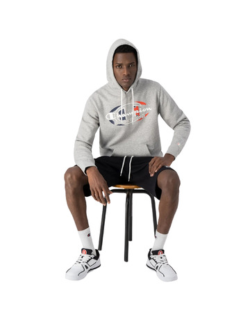 Champion Legacy Large Champion Graphic Hoodie "Light Grey"