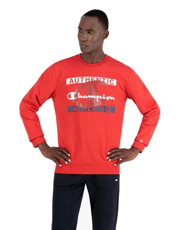 Champion Legacy New York Graphic Print Sweatshirt "Red"
