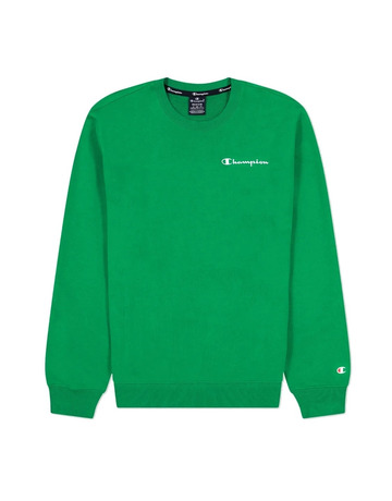 Champion Legacy Small Script Terry Cotton Sweatshirt "Green"